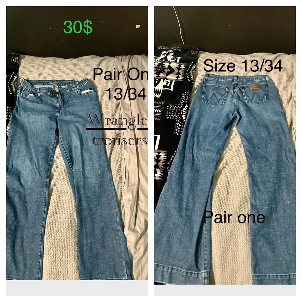 Wrangler trousers  good condition, well taken care of 13/34